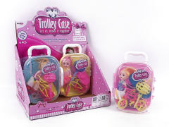 3inch Solid Body Doll Set(6in1) toys
