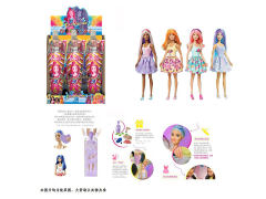 11.5inch Solid Body Color Changing Doll Set(6in1) toys