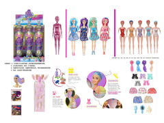 11.5inch Solid Body Color Doll Set(6in1)