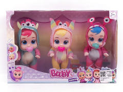 5inch Solid Body Cry Baby(3in1) toys