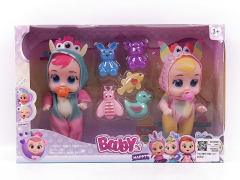 5inch Solid Body Cry Baby Set(2in1) toys
