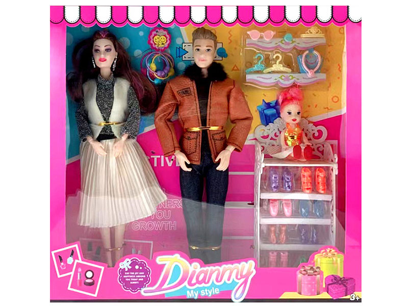 11.5inch Solid Body Doll Set(2in1) toys