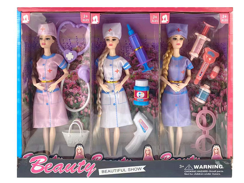 11.5inch Solid Body Doll Set(6in1)46 toys