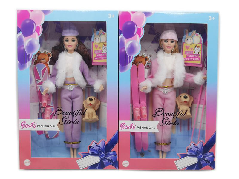 11.5inch Solid Body Doll Set(2S) toys