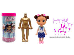 水溶系列Gabby;s dollhouse高档6.5寸实心盖比的娃娃屋套装