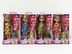 6inch Solid Body Doll Set(4S) toys