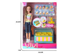 9inch Solid Body Doll Set toys