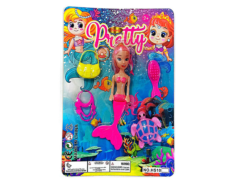 5inch Solid Body Mermaid Set toys