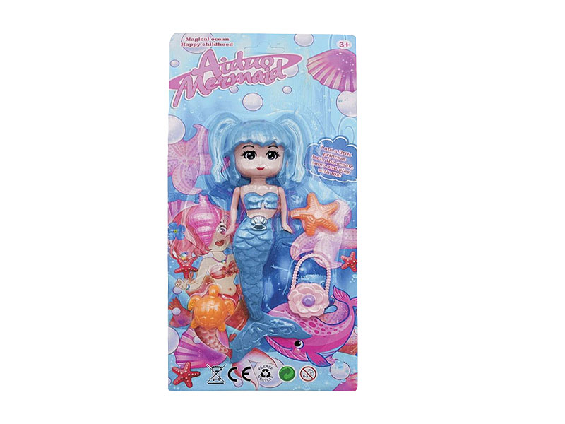9inch Solid Body Mermaid Set(4C) toys