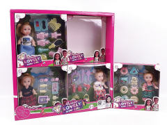 Solid Body Doll Set(8in1) toys