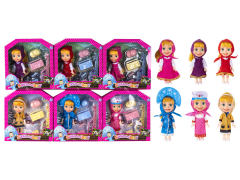 6.5inch Solid Body Doll Set(6S) toys
