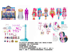 11.5inch Solid Body Magic Mixies Doll Set(6in1) toys