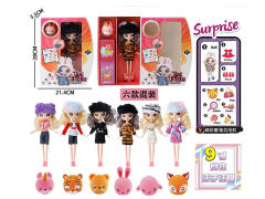 9inch Solid Body Doll Set(6S) toys
