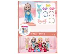 6inch Solid Body Doll Set toys