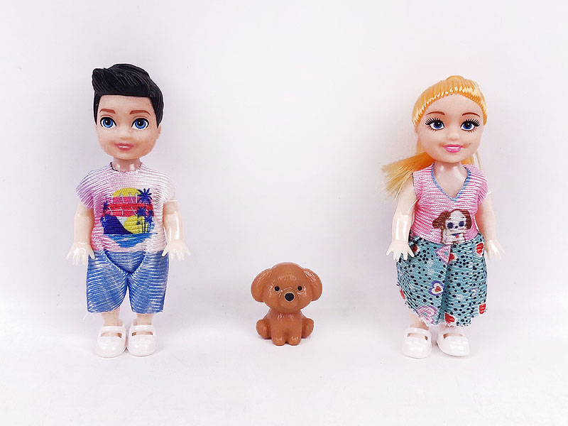 3inch Solid Body Doll Set(2in1) toys