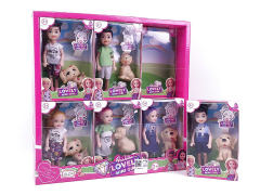 5inch Solid Body Doll Set(12in1) toys