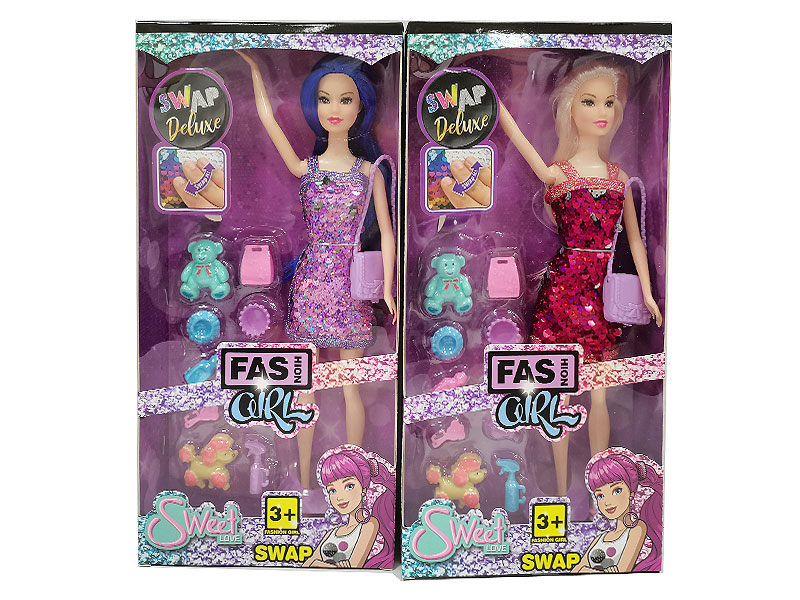 11.5inch Solid Body Doll Set(2S) toys