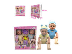 36CM Water Pee Twin Doll Set(2in1) toys