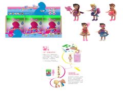 5inch Solid Body Doll Set(6in1) toys