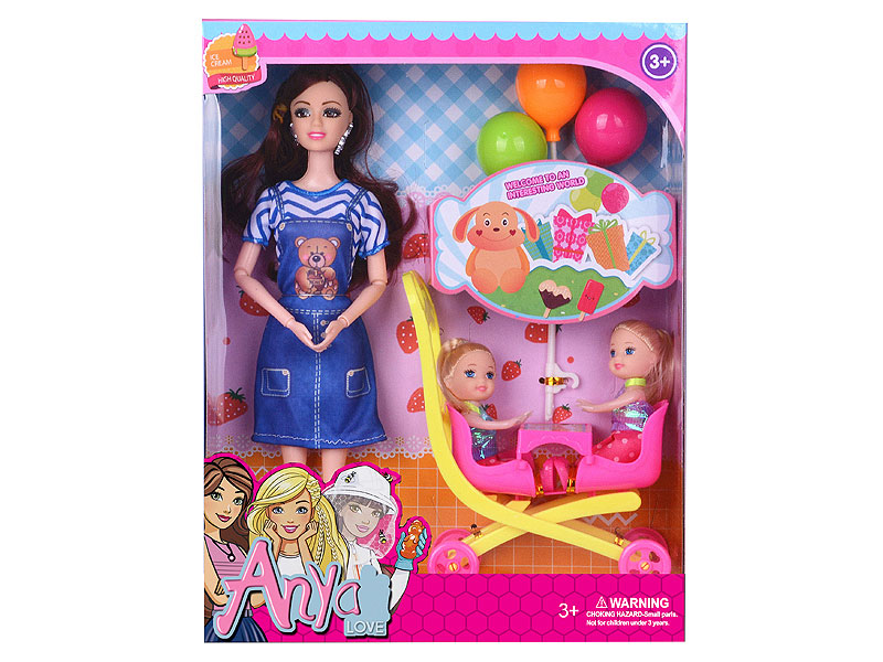 11.5inch Solid Body Doll Set toys