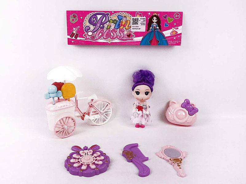 3inch Solid Body Doll Set toys