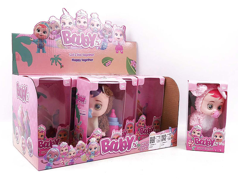 5inch Solid Body Cry Baby Set(12in1) toys