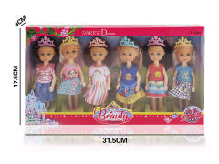 5inch Solid Body Doll(6in1) toys