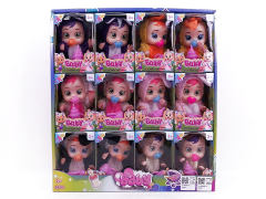 5inch Solid Body Cry Baby Set(12in1) toys