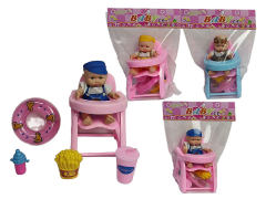 5inch Brow Moppet Set & Table(6S) toys