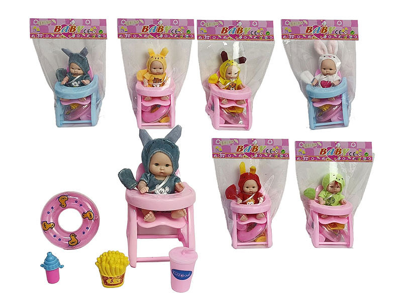 5inch Brow Moppet Set & Table(6S) toys