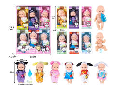 4inch Solid Body Doll(6in1) toys