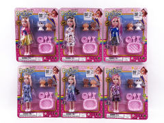 5inch Solid Body Doll Set(6S) toys