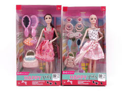 11inch Solid Body Doll Set(2S) toys