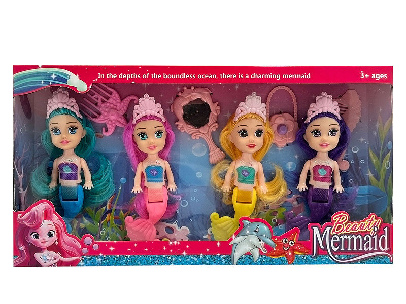 3inch Mermaid Set(4in1) toys