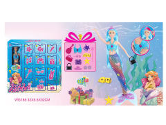 11.5inch Solid Body Doll Mermaid Set toys