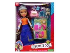 10inch Solid Body Doll Set toys