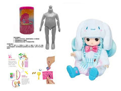 6.5inch Solid Body Doll Set toys