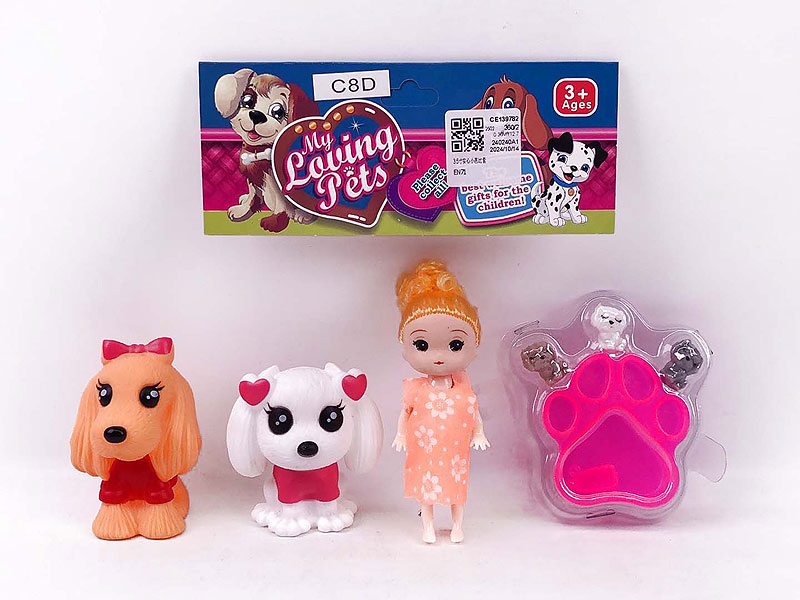 3.5inch Solid Body Doll Set toys