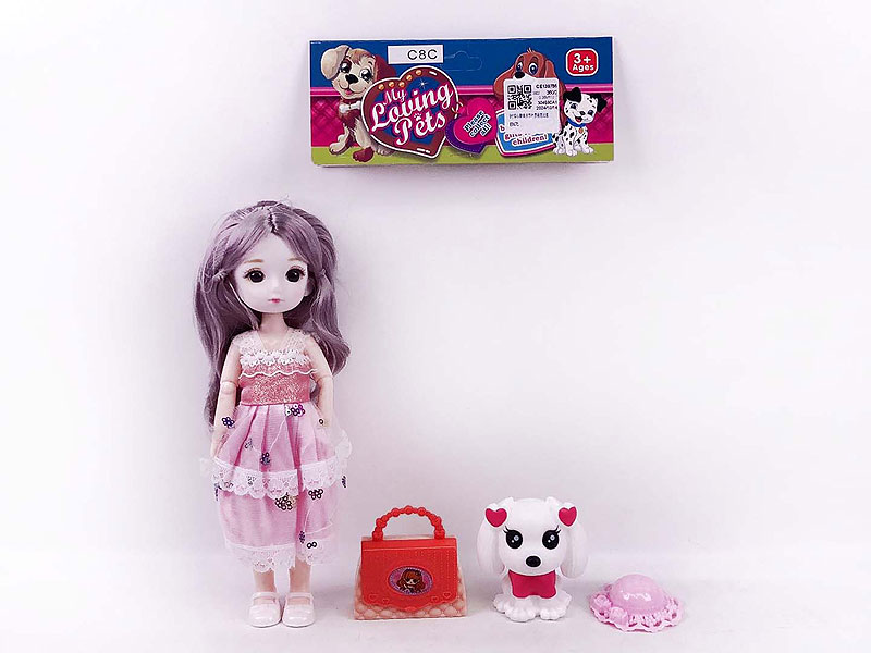 9inch Solid Body Doll Set toys