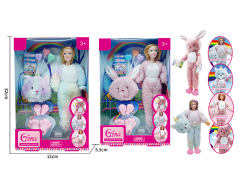 11.5inch Solid Body Doll Set(2S) toys