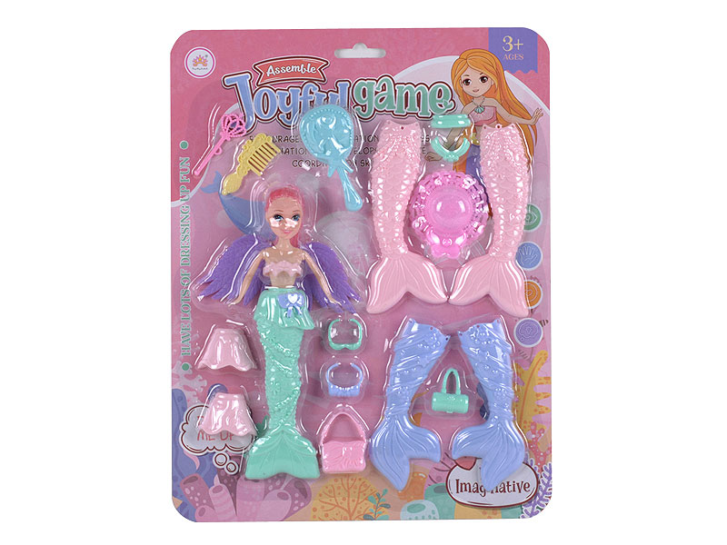 8inch Solid Body Mermaid Set toys