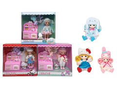 6.5inch Solid Body Doll Set(3S) toys