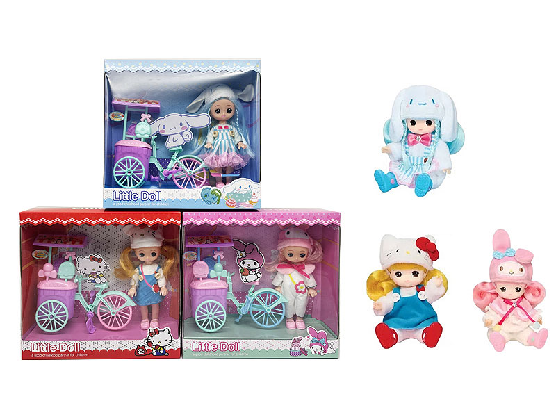 6.5inch Solid Body Doll Set(3S) toys