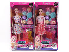 11.5inch Solid Body Doll Set(2S) toys