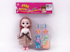 6inch Solid Body Doll Set toys