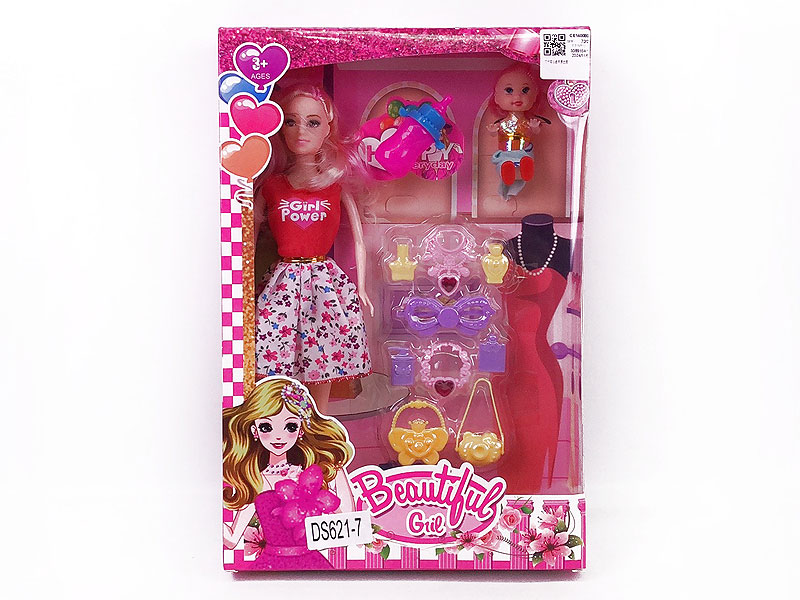 11inch Solid Body Doll Set toys