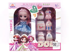 6inch Solid Body Doll Set toys