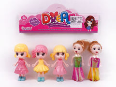 3.5inch Solid Body Doll & Princess(5in1) toys