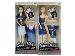 11.5inch Solid Body Doll Set(2S) toys