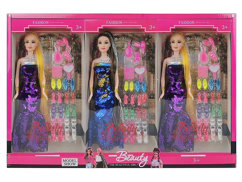 11.5inch Solid Body Doll Set(3in1) toys